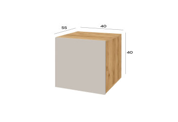 Fotografia Nadstavec na skriňu 40 cm dub apalačský / kašmír