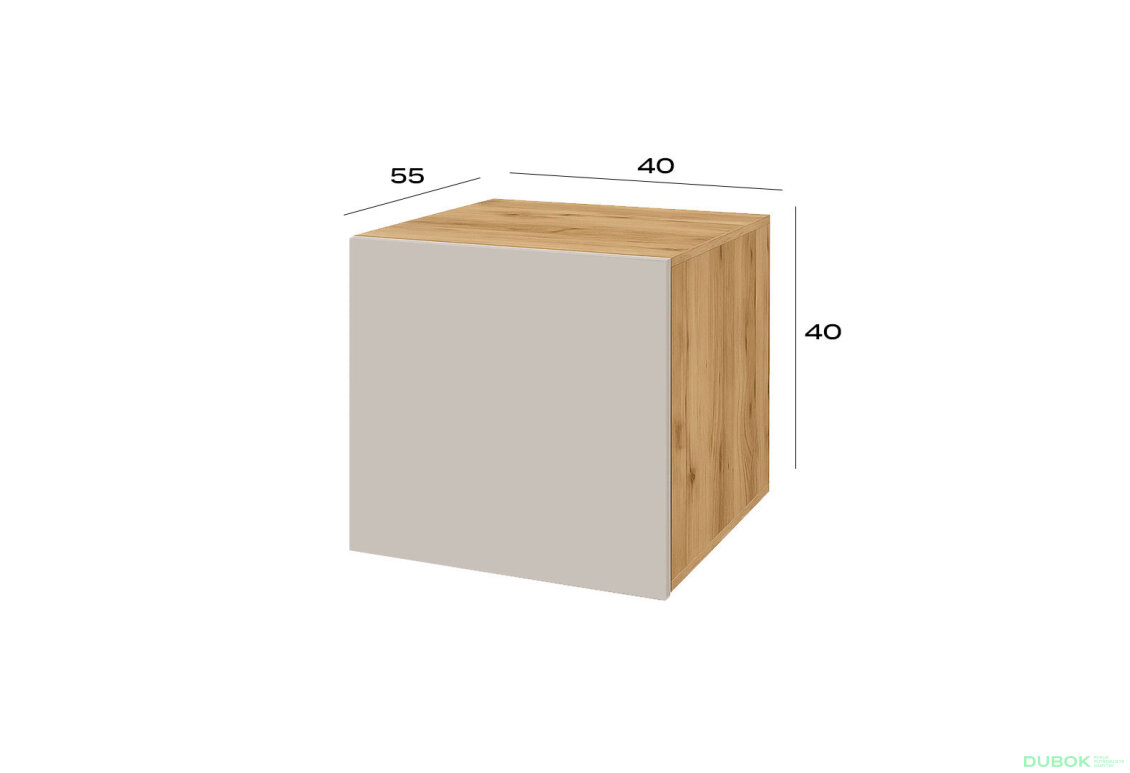 Fotografia 2 - Nadstavec na skriňu 40 cm dub apalačský / kašmír Space