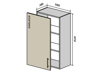 V45 Skrinka 1D 50