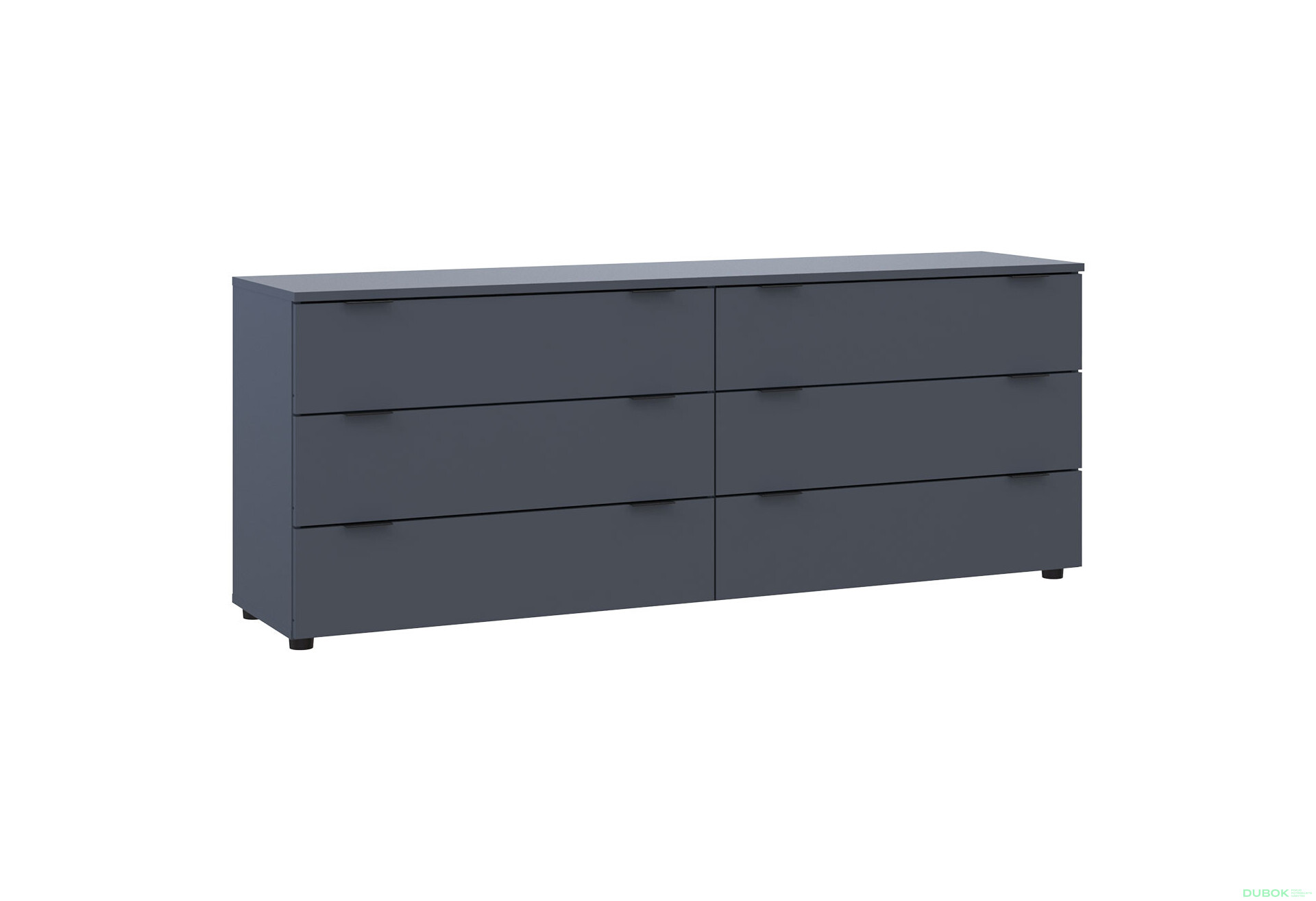 Komoda Ron 9 s 6 zásuvkami 160х38х62 grafit - Fotografia 5 Fotografia 5 - Komoda Ron 9 s 6 zásuvkami 160х38х62 grafit