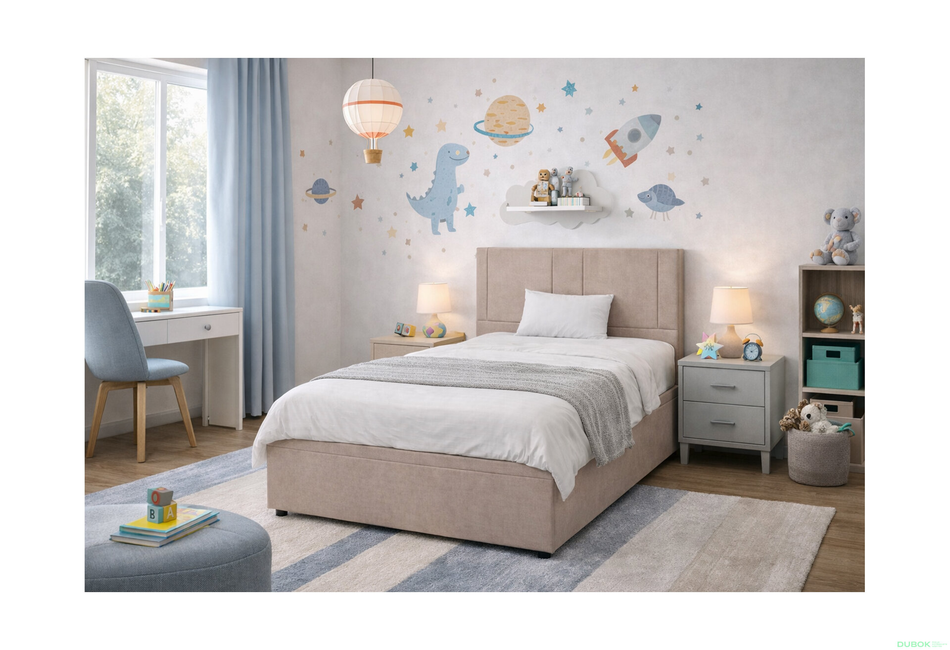 Fotografia 11 - Posteľ Fro Sol 120x200 s roštom, úložným priestorom Mono 233, tiež