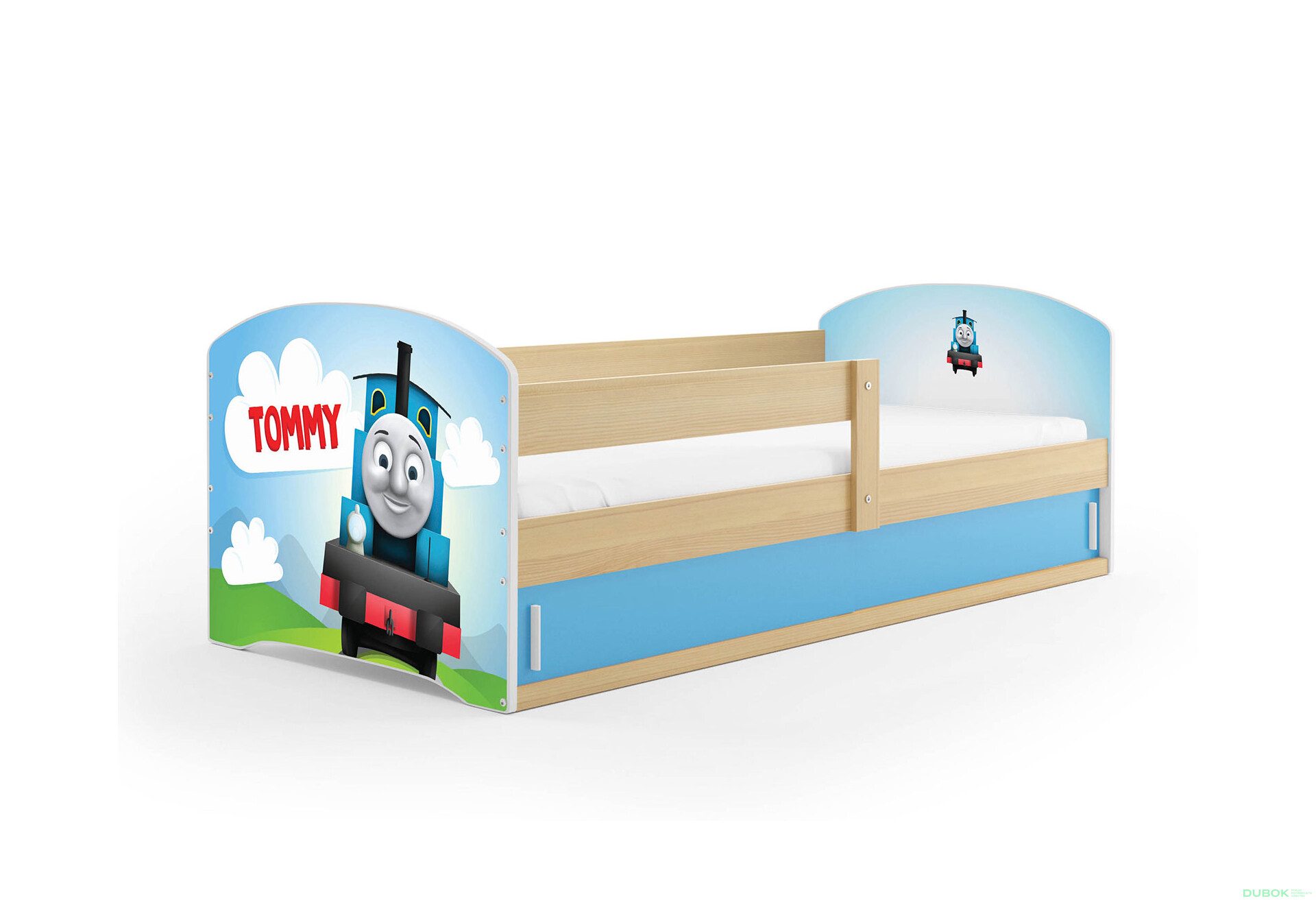 Fotografia 1 - Posteľ Luki 1 borovica Tommy 80x160 cm s roštom, matracom