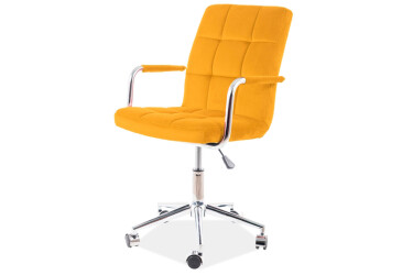 Otočné kreslo Q-022 Velvet, karí Bluvel 68