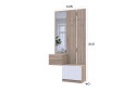 Súprava 105 cm s vešiakom dub sonoma / biela Sola - Fotografia 7 Fotografia 7 - Súprava 105 cm s vešiakom dub sonoma / biela Sola