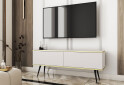 TV stolík RTV 135 biely, čierne nohy Oro - Fotografia 2 Fotografia 2 - TV stolík RTV 135 biely, čierne nohy Oro