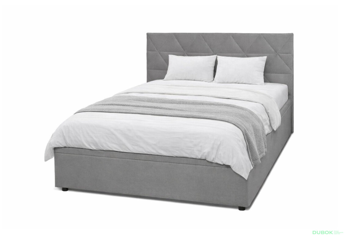 Fotografia 1 - Posteľ Fro Caro 140x200 s roštom, úložným priestorom Mono 246, sivá