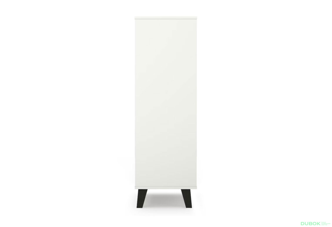 Fotografia 4 - Komoda Borg 5s/40 biela / kašmír