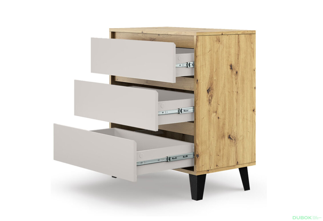 Fotografia 4 - Komoda Borg 3s/70 dub artisan / kašmír