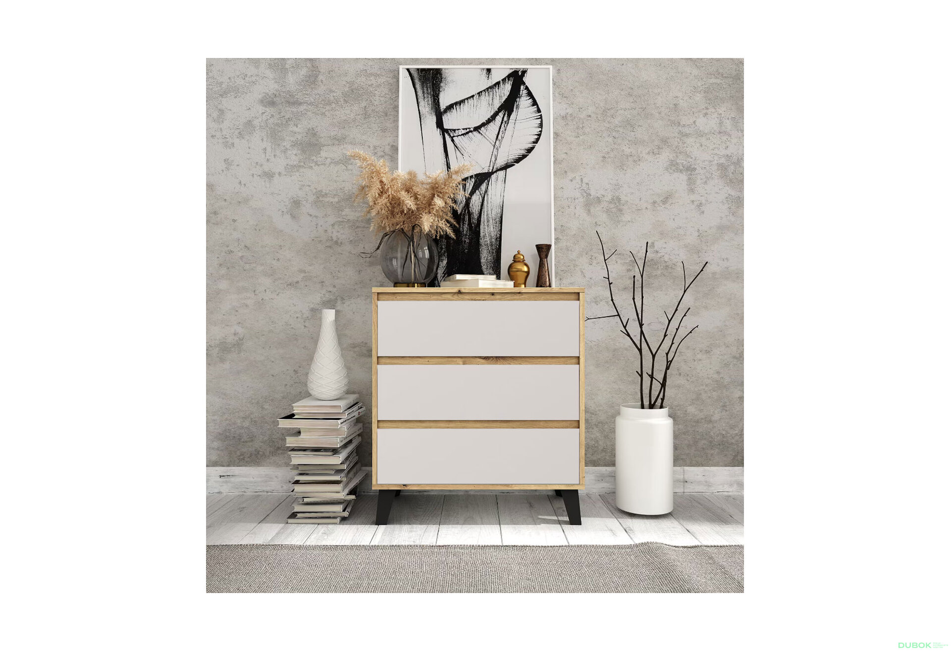 Fotografia 2 - Komoda Borg 3s/70 dub artisan / kašmír