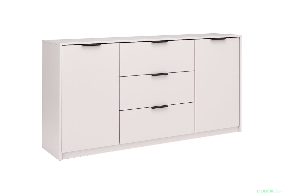 Fotografia 3 - Komoda Roma Color 2 dvere 3 šírky 1,6 m kašmírový lesk