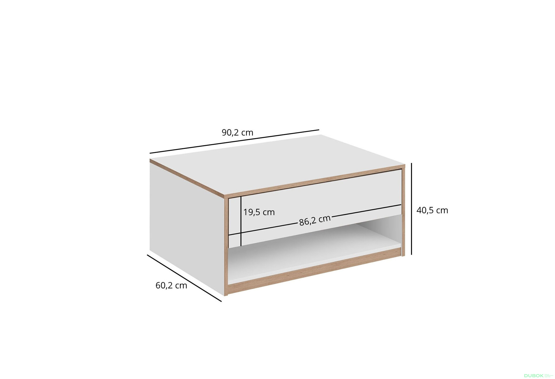 Fotografia 6 - Konferenčný stolík 1s/90 biely Complex