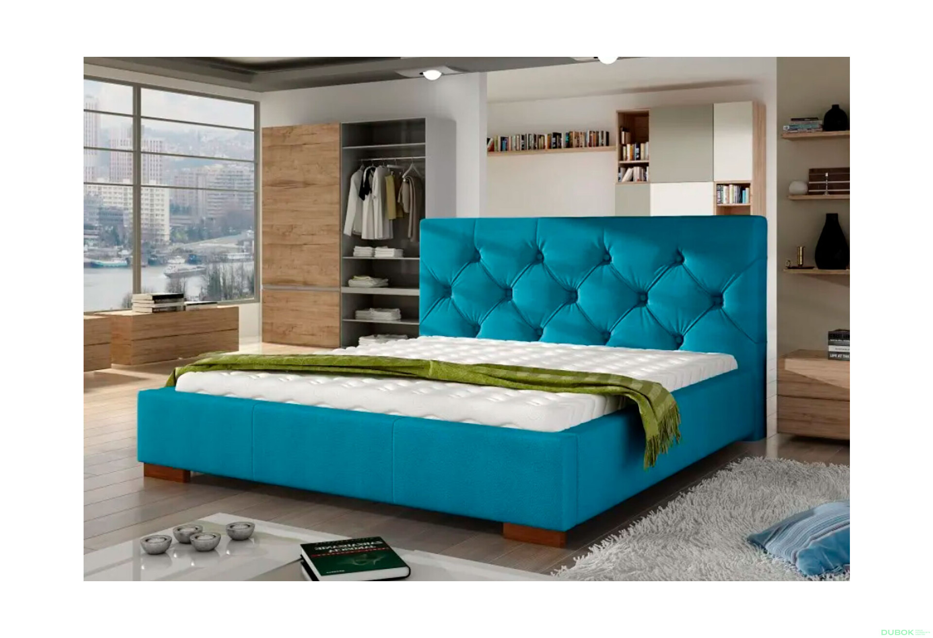 Posteľ Elektra 180x200 Terra 75 Davis G4 Orech - Fotografia 2 Fotografia 2 - Posteľ Elektra 180x200 Terra 75 Davis G4 Orech