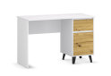 Fotografia 4 - Písací stôl Borg 1d1s/120 biely / dub artisan