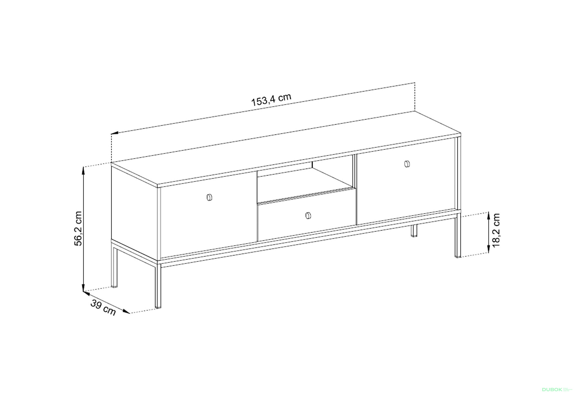 Fotografia 7 - TV stolík MRTV154 Mono pieskovo béž