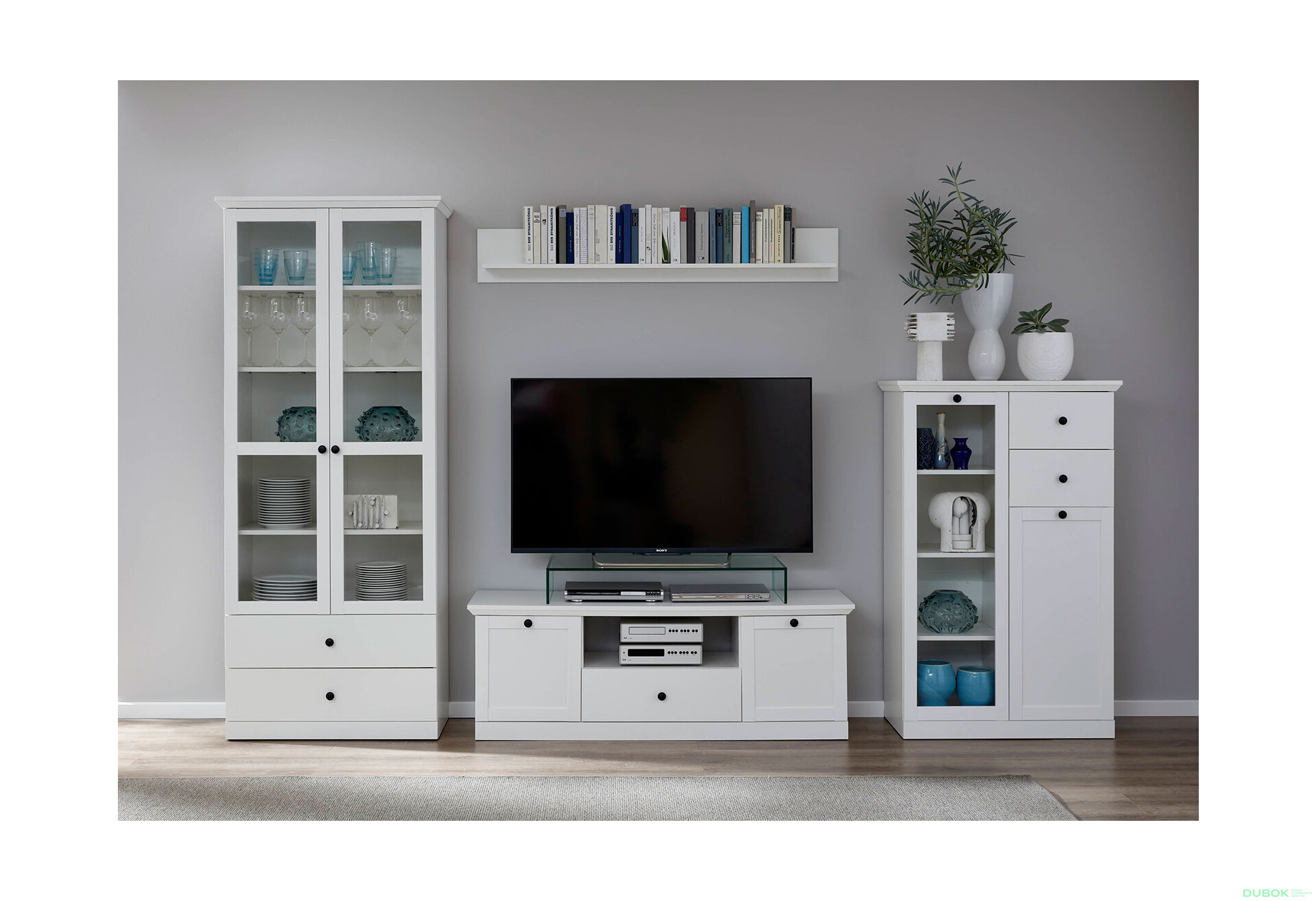 Obývacia zostava 3.0 m biela Brandson - Fotografia 3 Fotografia 3 - Obývacia zostava 3.0 m biela Brandson