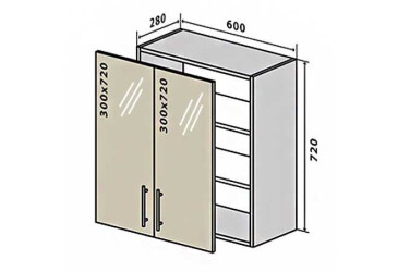 V6 Vitriína 2D 60