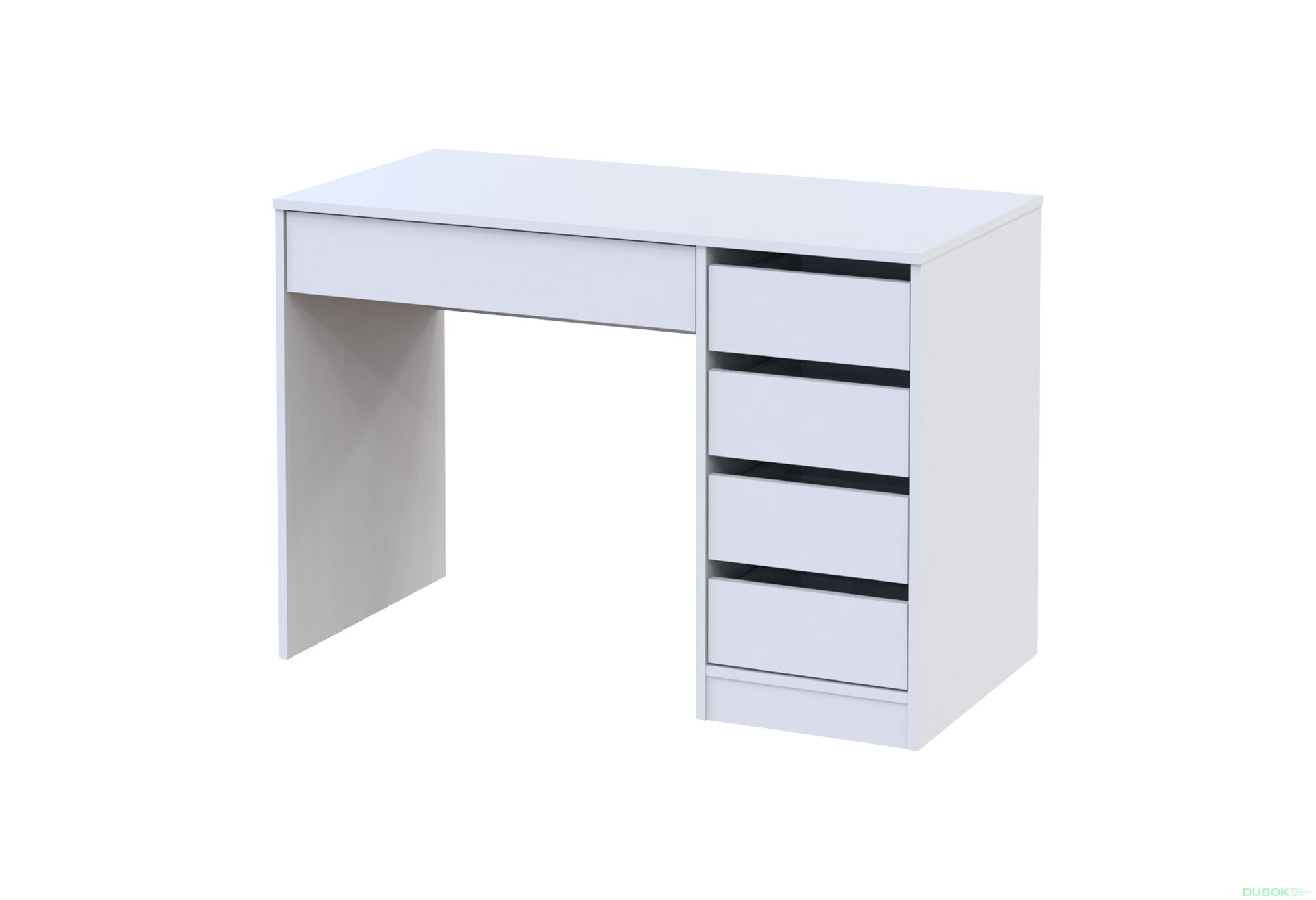 Fotografia 1 - Písací stôl s pravou montážou Profi 110 cm biely