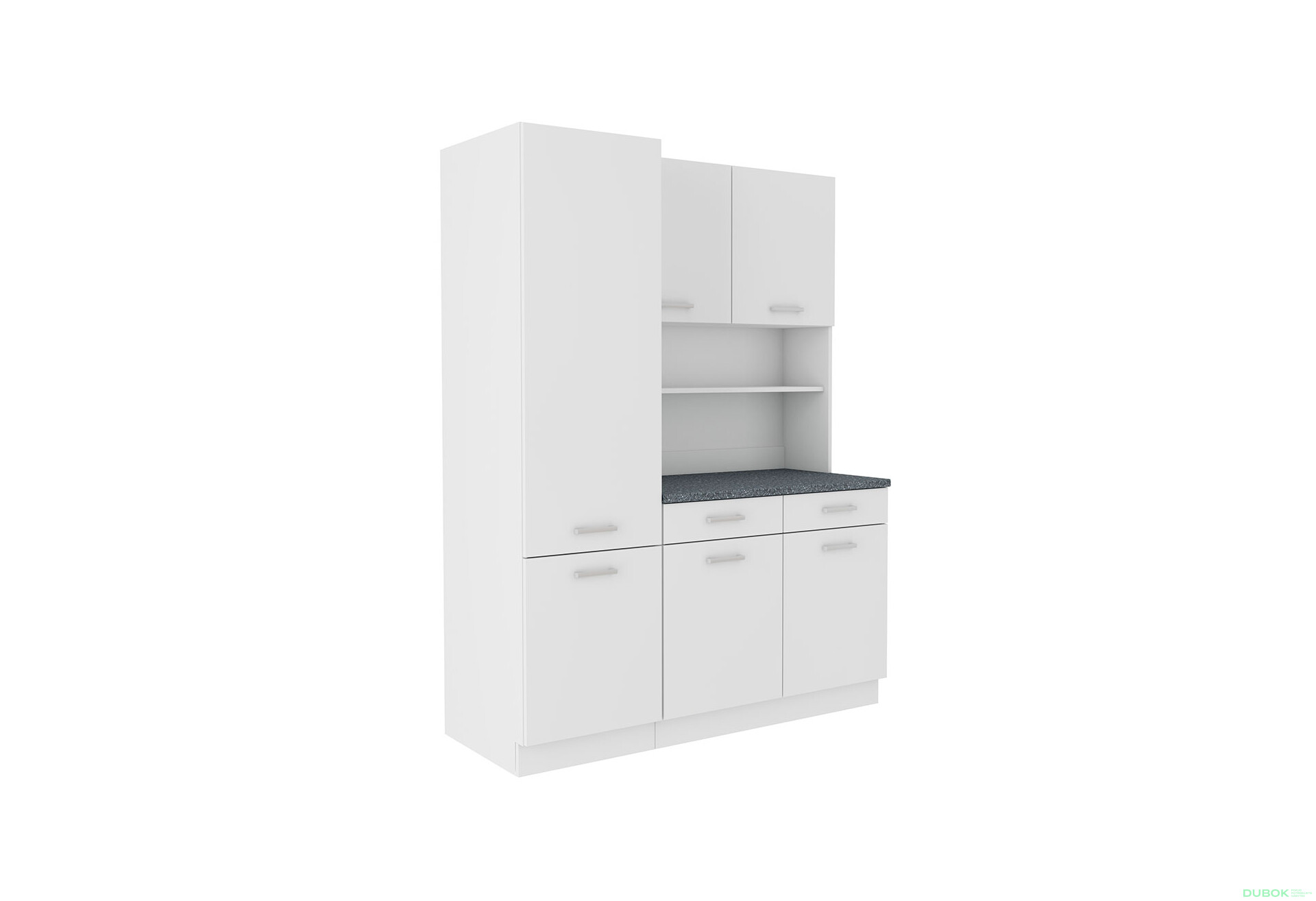 Fotografia 4 - Modulárna kuchyňa Maria Biely laminát / pracovná doska Granit