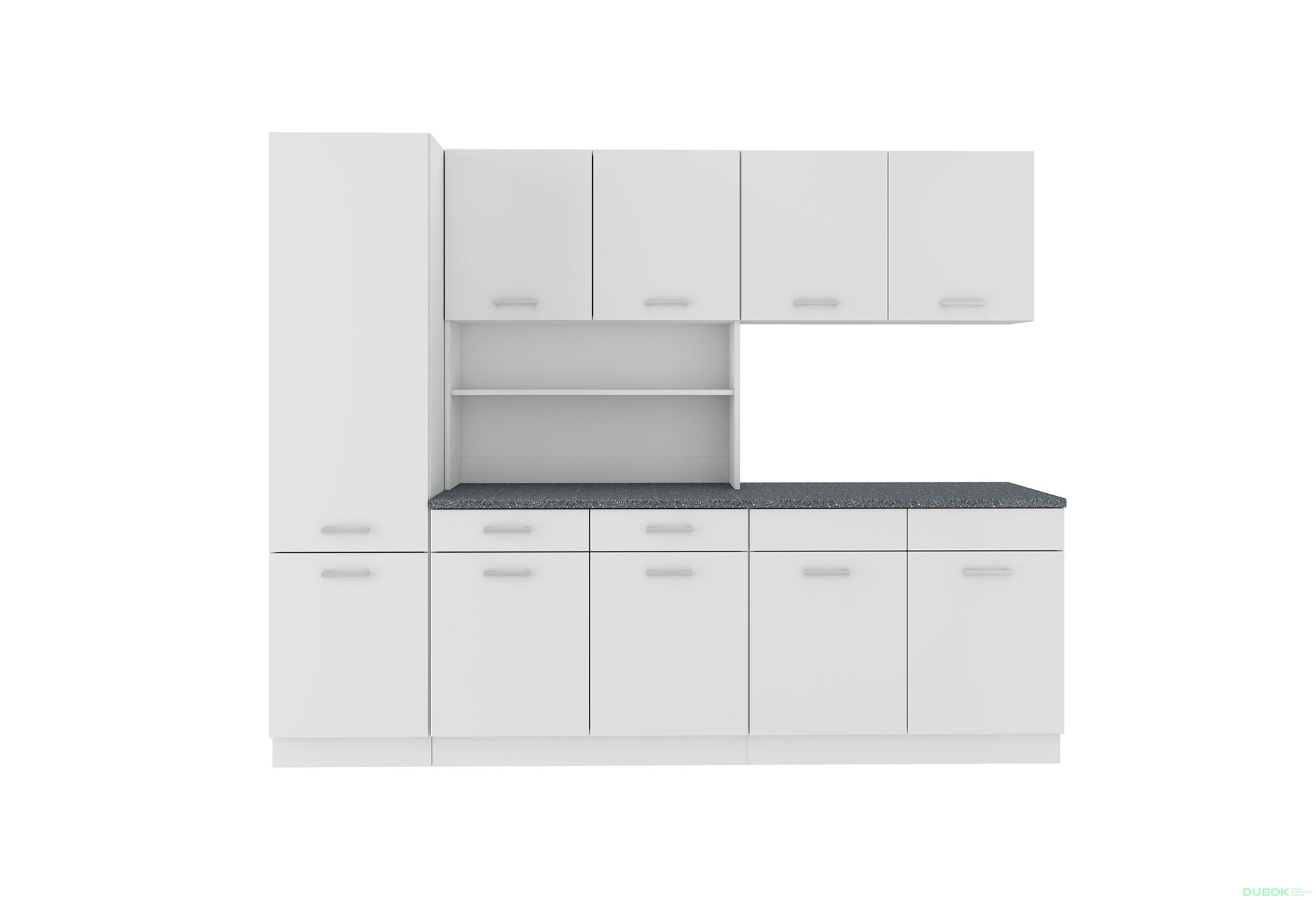 Fotografia 3 - Modulárna kuchyňa Maria Biely laminát / pracovná doska Granit