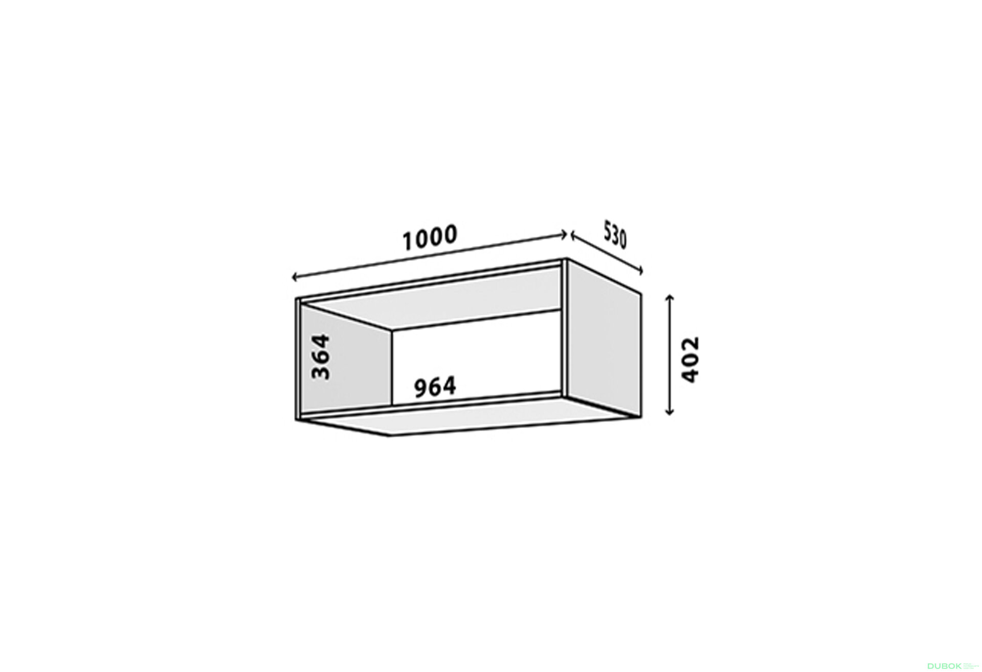 Fotografia 2 - Modul №21 A-1000x400 DTD 18 mm antracit