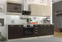 Fotografia 1 - Kuchynská zostava 3.0 m Chamonix dub ferrara / tmavé legno