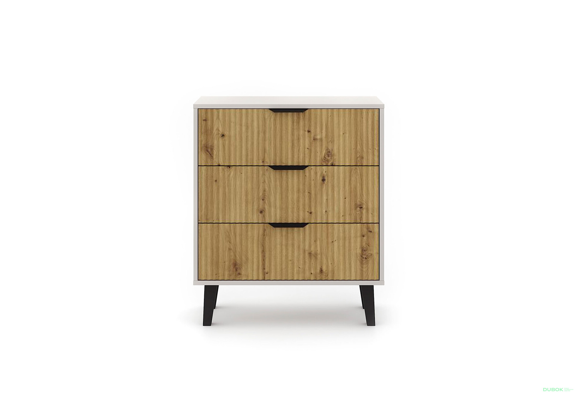 Fotografia 3 - Komoda Borg Duo 3Š kašmír / dub artisan