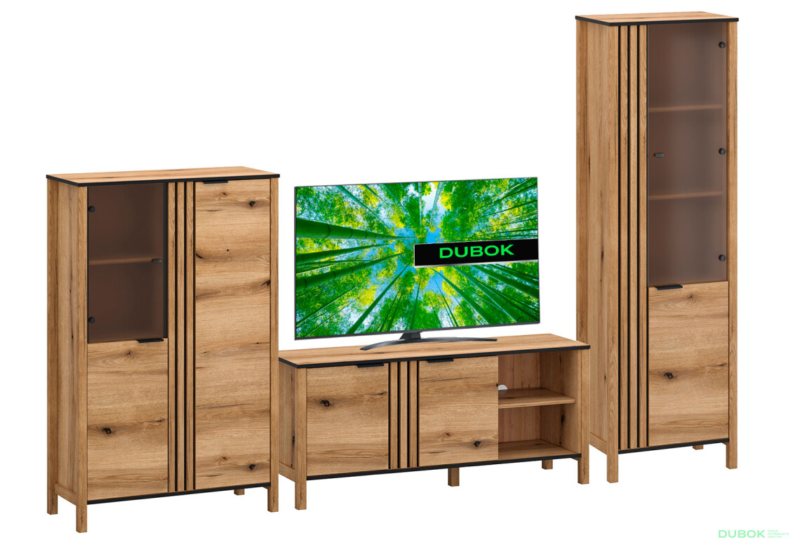 Obývacia zostava 3.0 m dub evok Helix