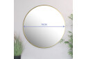 Lustro 70cm złota rama - Fotografia 4 Fotografia 4 - Lustro 70cm złota rama