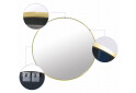 Lustro 80cm złota rama - Fotografia 3 Fotografia 3 - Lustro 80cm złota rama