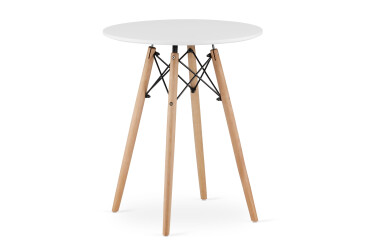 Stół TODI Okrągły 60cm - biały