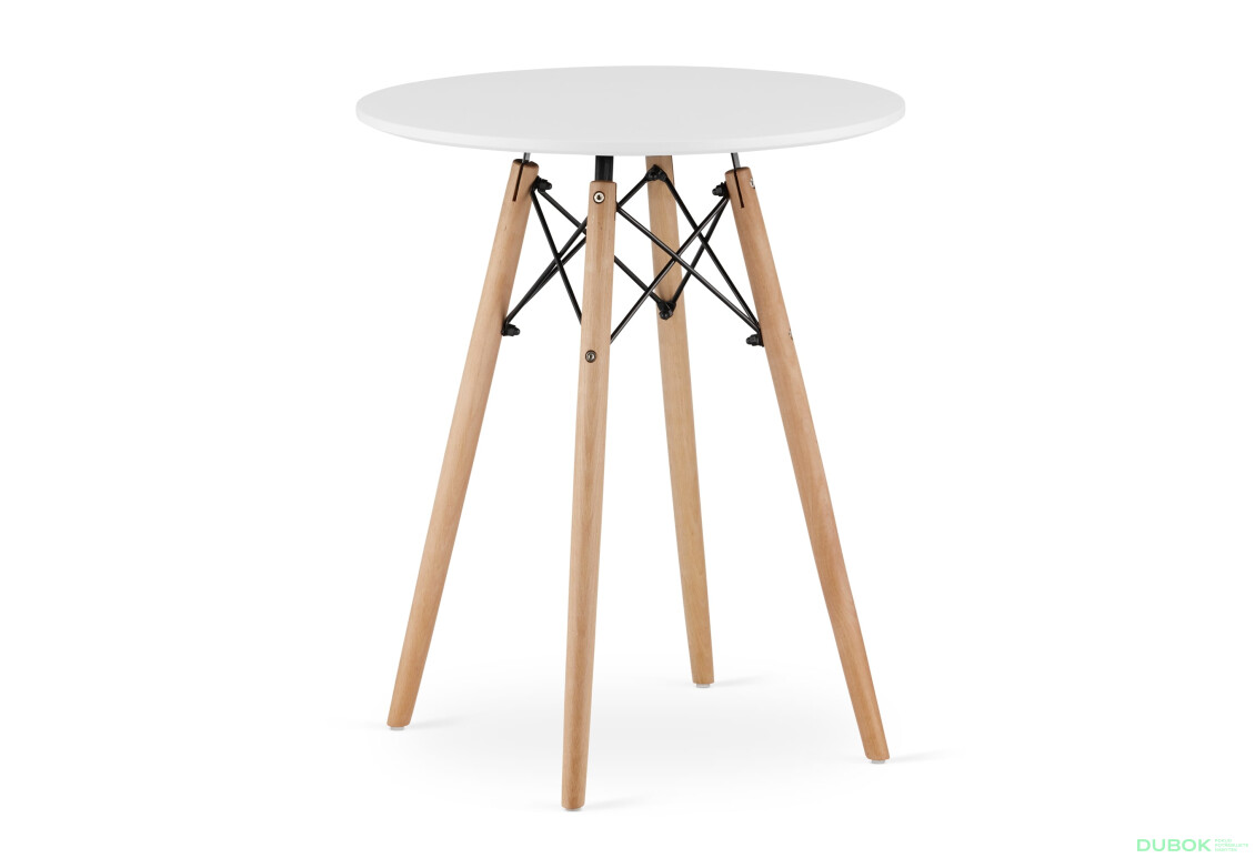 Stół TODI Okrągły 60cm - biały