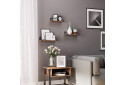 Zestaw 3 Półek Wiszących - LWS33BX - Fotografia 7 Fotografia 7 - Zestaw 3 Półek Wiszących - LWS33BX
