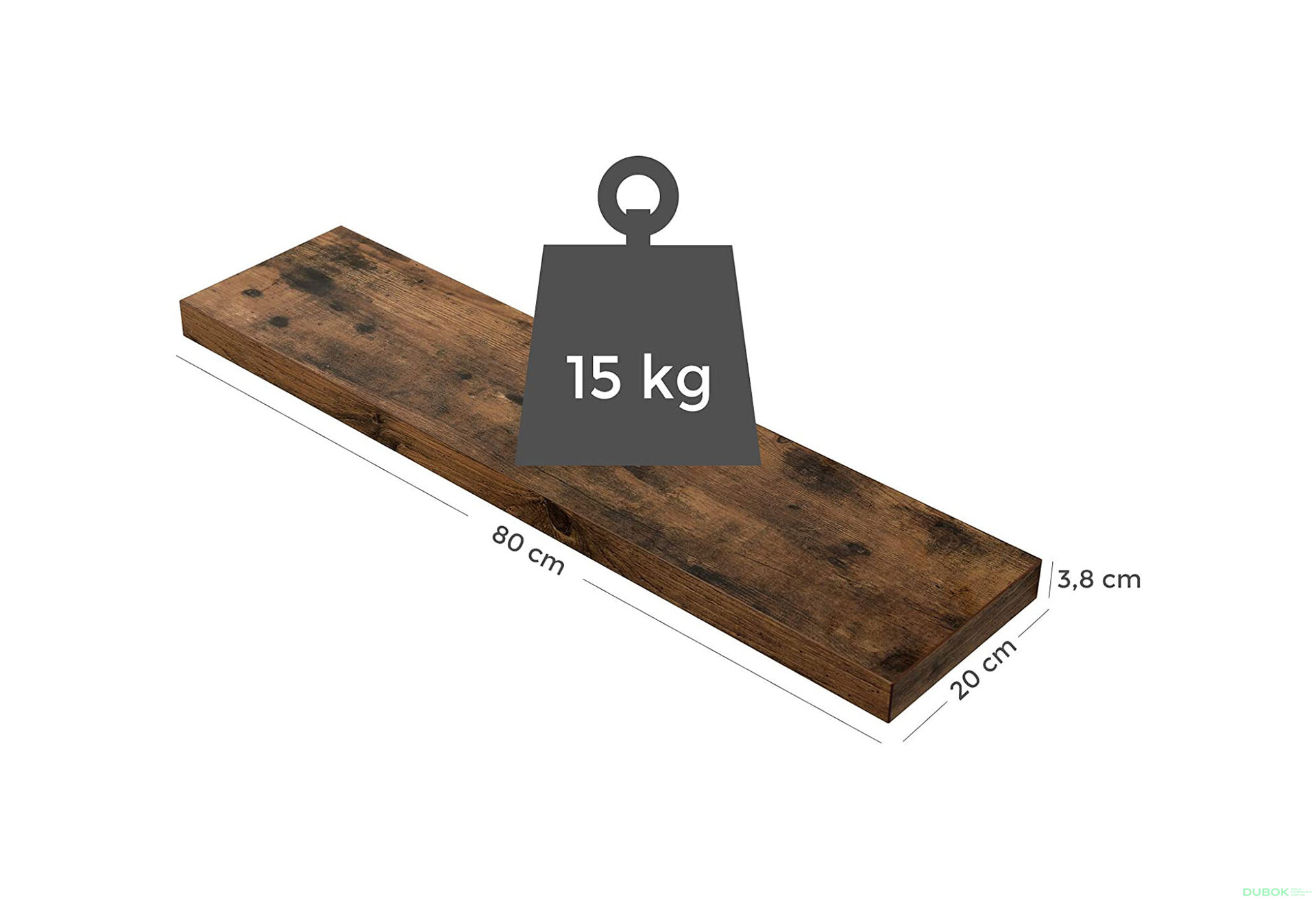 Fotografia 6 - Półka 80cm - LWS28BX