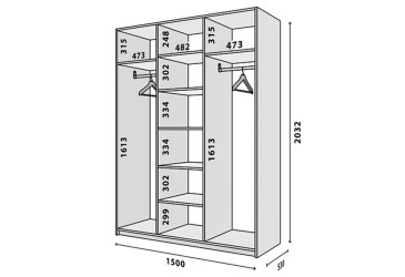 Fotografia Modul №3 Š-1500x2050 DTD 18 mm antracit
