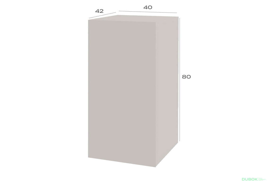 Fotografia 3 - Komoda 1D 40 cm kašmírová Space