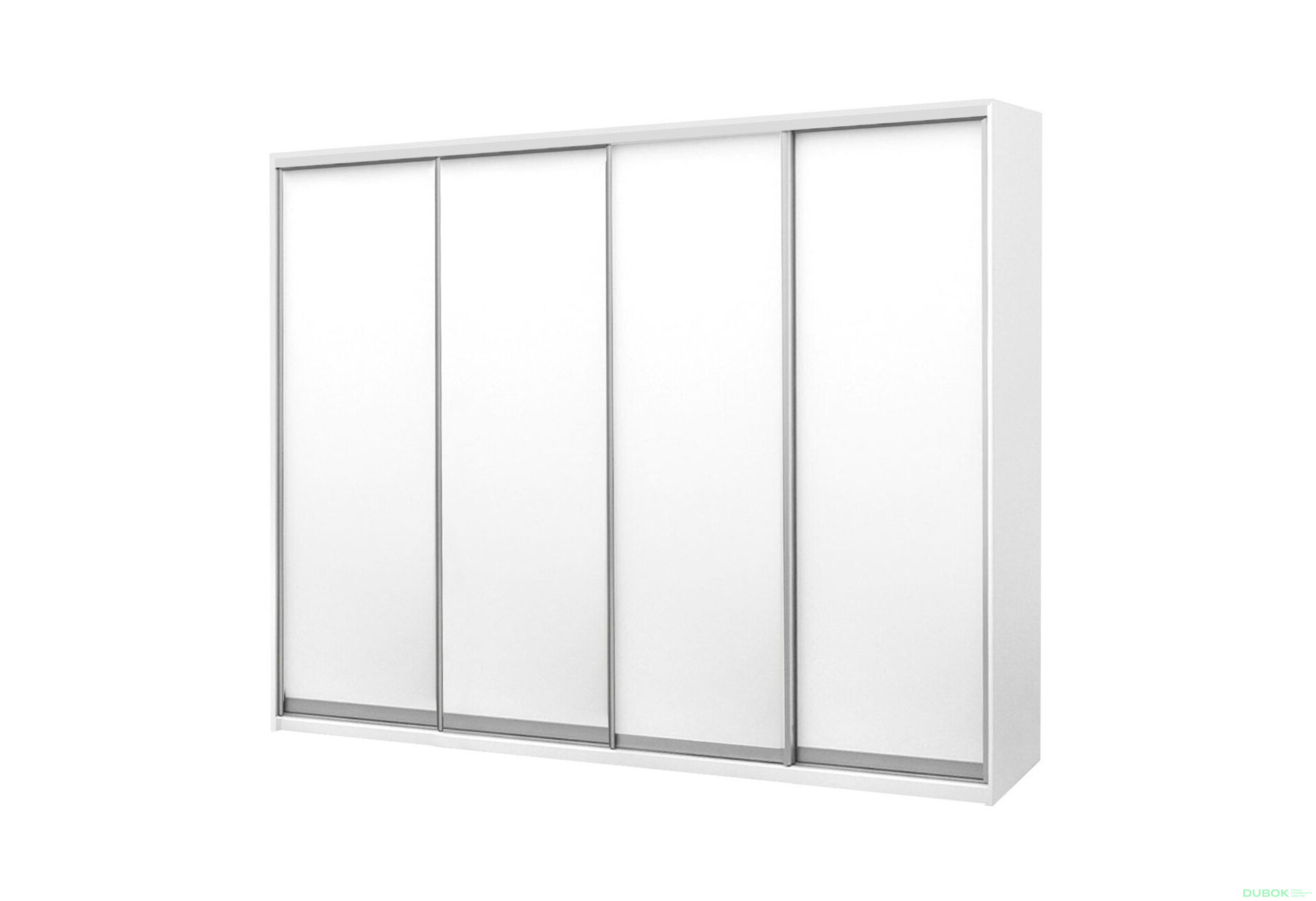 Fotografia 1 - Skriňa s posuvnými dverami Komforto 4 DTD 250x240x60 cm Biela