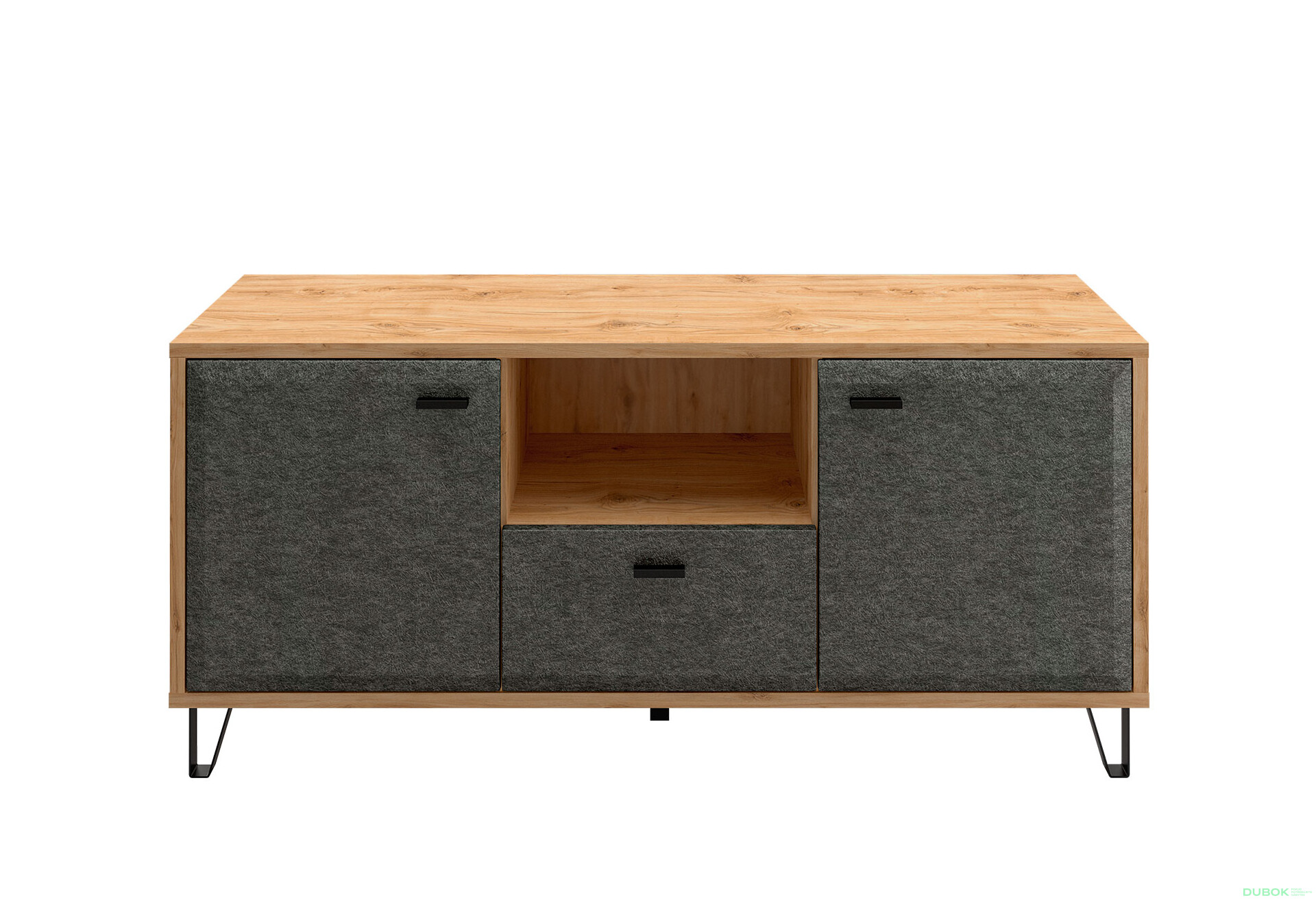 TV stolík 2d1s Grace dub navarra / grafit - Fotografia 1 Fotografia 1 - TV stolík 2d1s Grace dub navarra / grafit