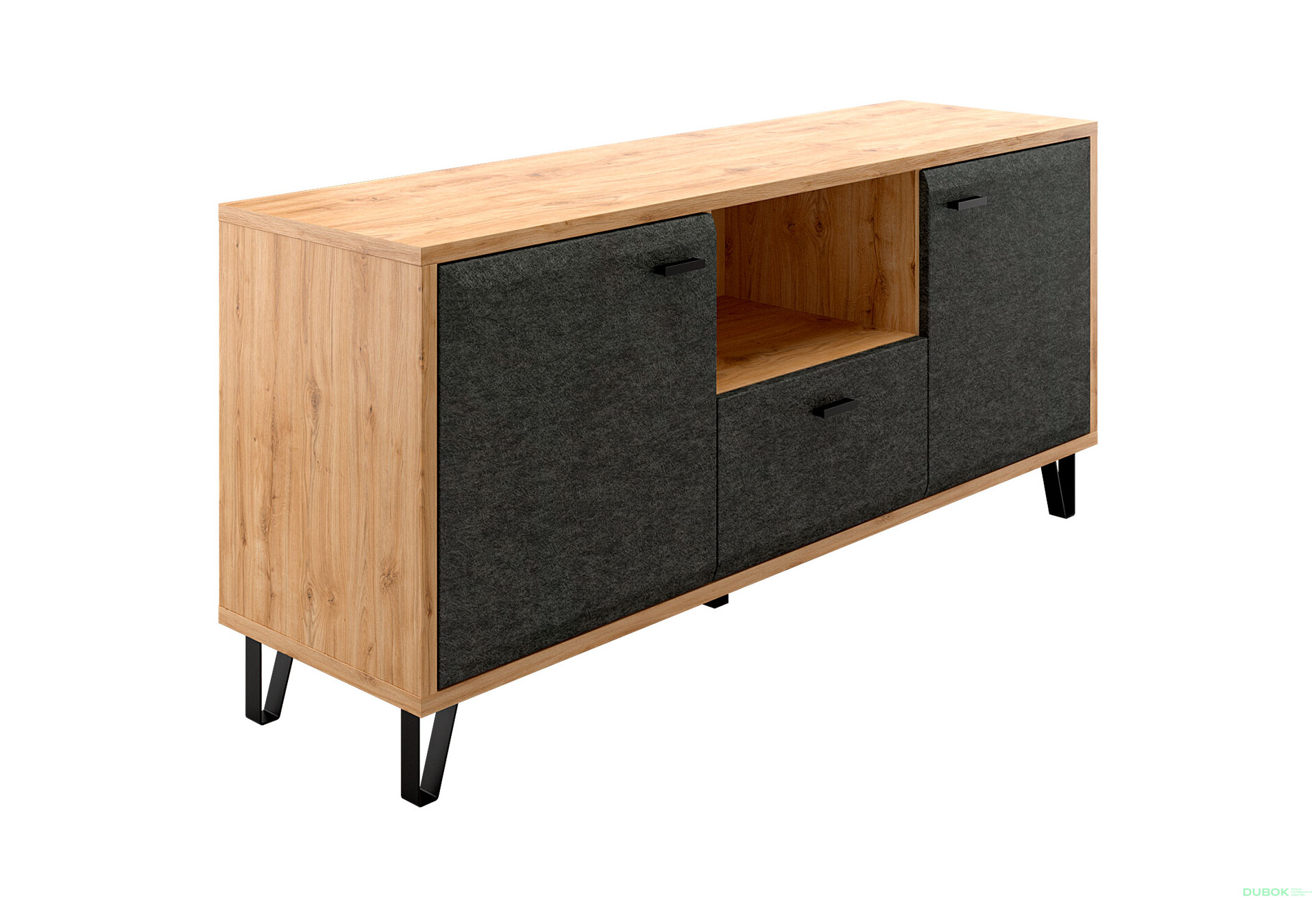 TV stolík 2d1s Grace dub navarra / grafit - Fotografia 2 Fotografia 2 - TV stolík 2d1s Grace dub navarra / grafit