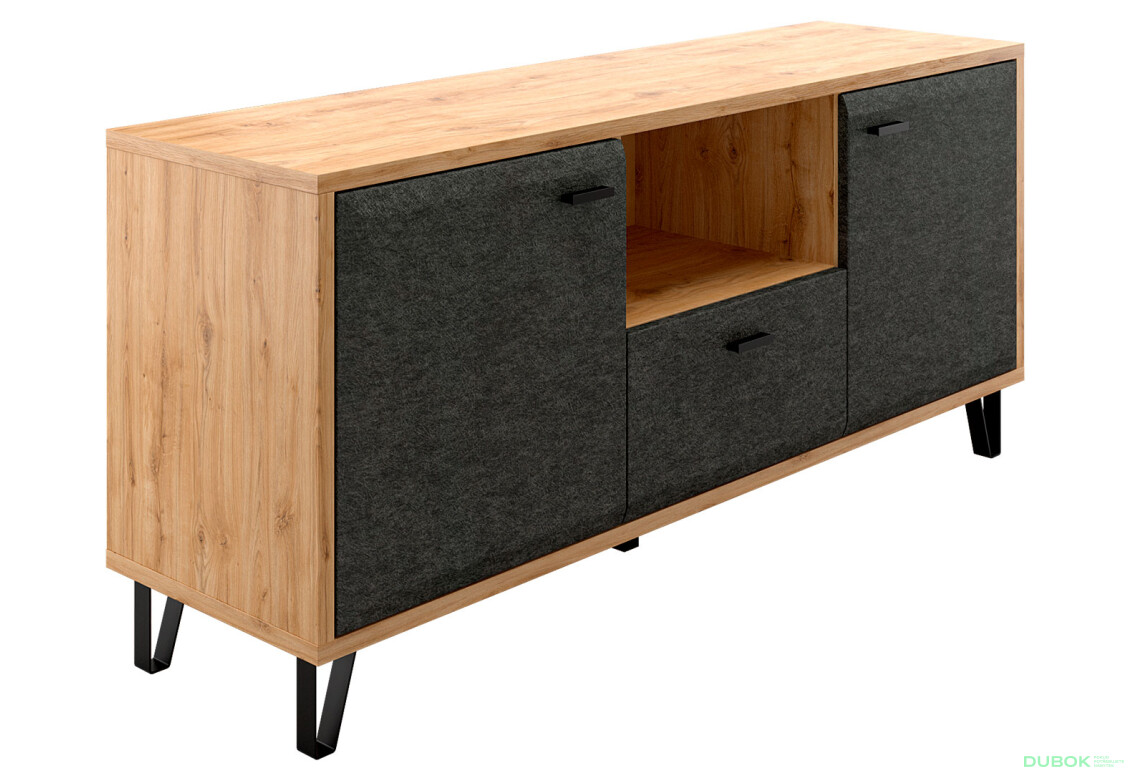 TV stolík 2d1s Grace dub navarra / grafit - Fotografia 2 Fotografia 2 - TV stolík 2d1s Grace dub navarra / grafit