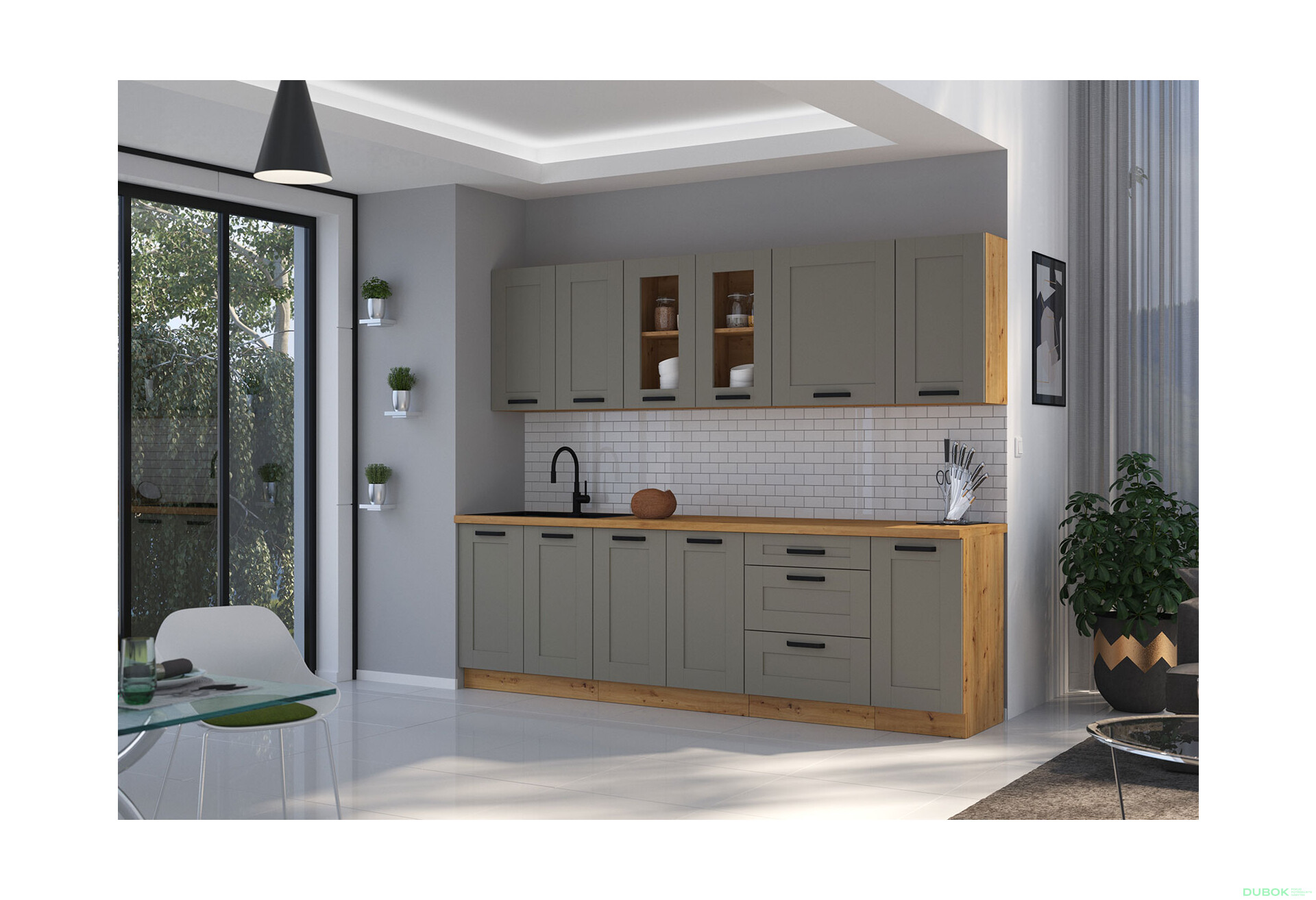 Fotografia 6 - Modulárna kuchyňa Luna artisan / clay grey