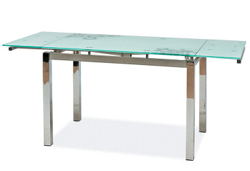 Stôl GD-017 110(170)x74 biely / chróm