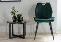 Stolička Arco Velvet zelený Bluvel 78, matná čierna kov - Fotografia 7 Fotografia 7 - Stolička Arco Velvet zelený Bluvel 78, matná čierna kov