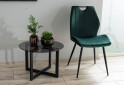 Fotografia 7 - Stolička Arco Velvet zelený Bluvel 78, matná čierna kov