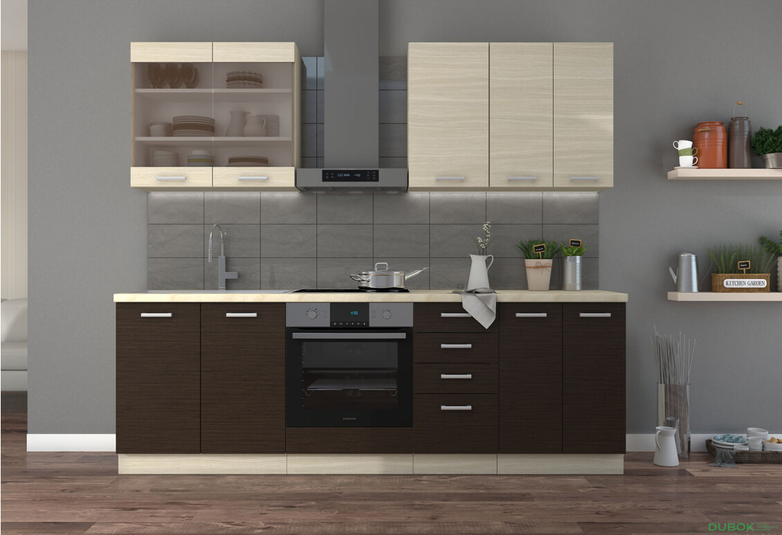 Fotografia 11 - Modulárna kuchyňa Chamonix dub ferrara / tmavé legno