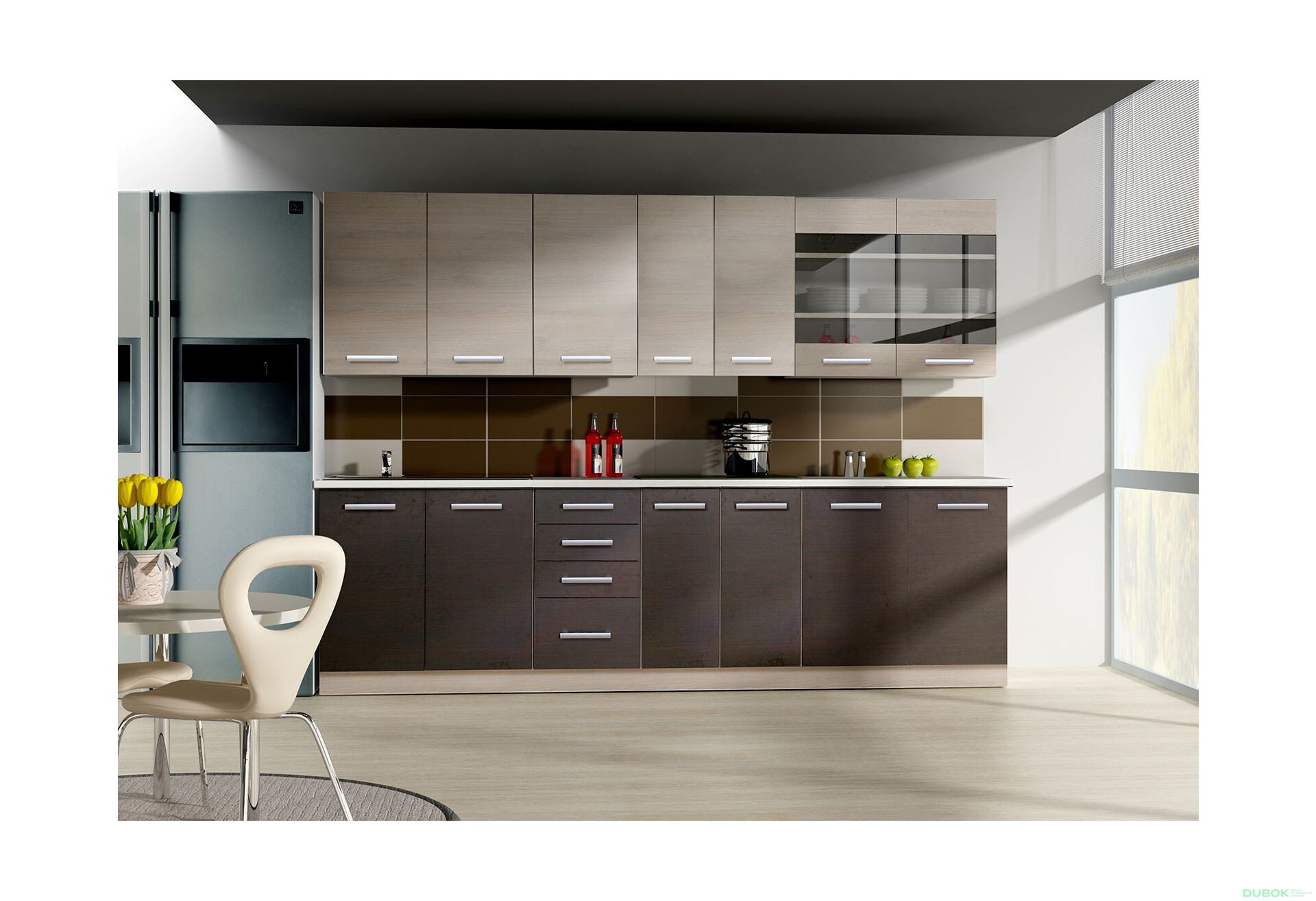 Fotografia 4 - Modulárna kuchyňa Chamonix dub ferrara / tmavé legno