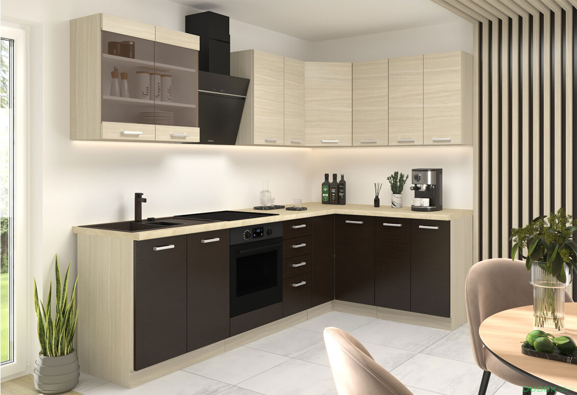 Fotografia 5 - Modulárna kuchyňa Chamonix dub ferrara / tmavé legno