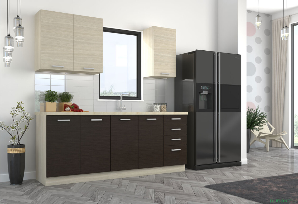 Fotografia 6 - Modulárna kuchyňa Chamonix dub ferrara / tmavé legno