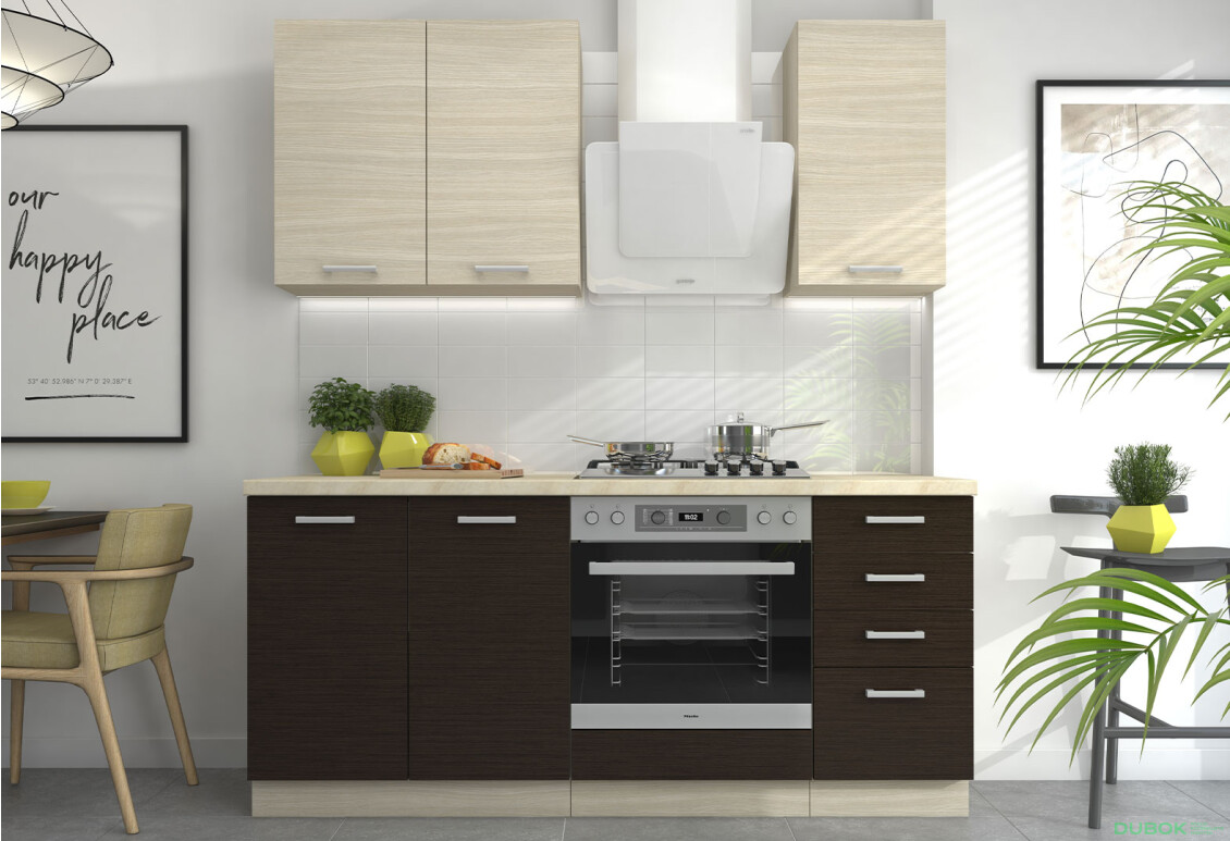 Fotografia 7 - Modulárna kuchyňa Chamonix dub ferrara / tmavé legno