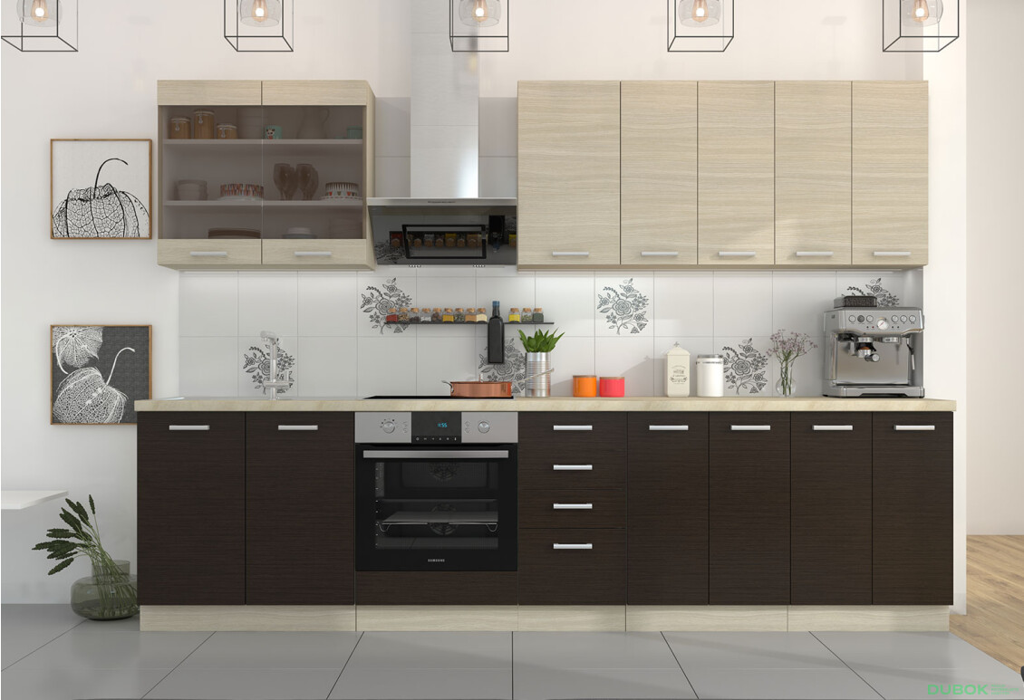 Fotografia 8 - Modulárna kuchyňa Chamonix dub ferrara / tmavé legno