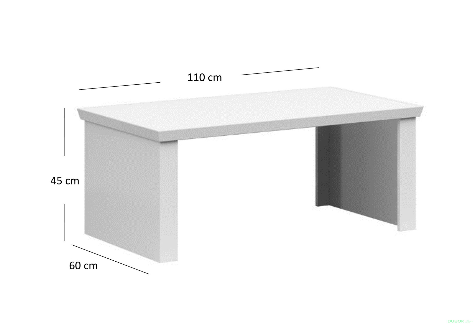 Fotografia 2 - Konferenčný stolík 110 biely Agnes